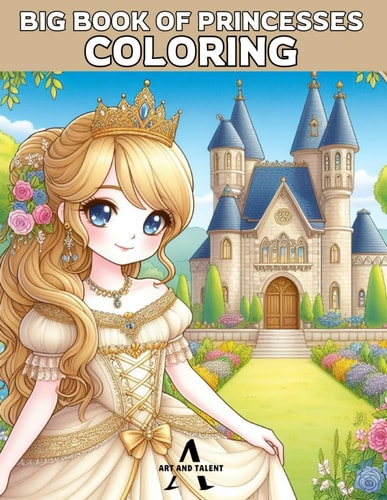 Big Book of Princesses Coloring Princess Coloring Book Cheap