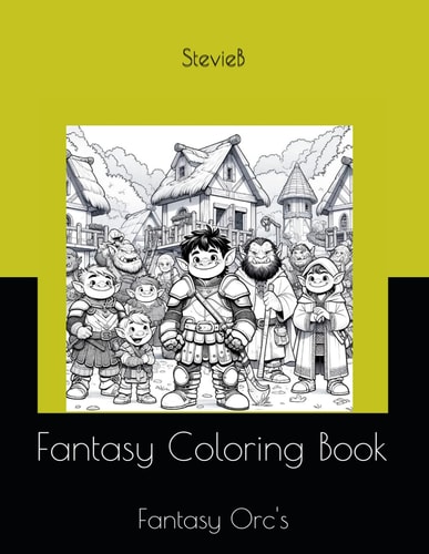 Fantasy Coloring Book Fantasy Orc's