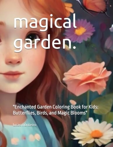 Magical Garden. "Enchanted Garden Coloring Book for Kids: Butterflies, Birds, and Magic Blooms"