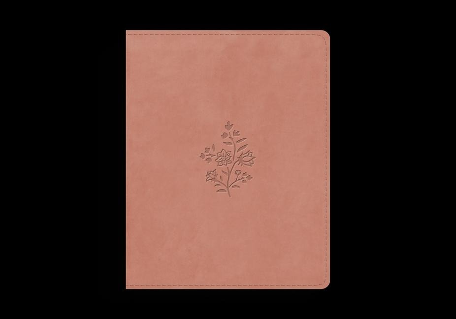 ESV Single Column Journaling Bible (Trutone, Blush Rose, Wildflower Design)