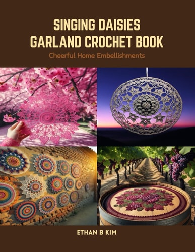 Singing Daisies Garland Crochet Book Cheerful Home Embellishments