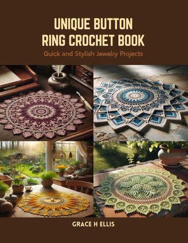Unique Button Ring Crochet Book Quick and Stylish Jewelry Projects
