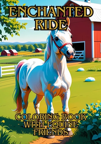 Enchanted Ride Coloring Book with Equine Friends