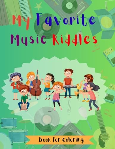 My Favorite Music Riddles Book for Coloring