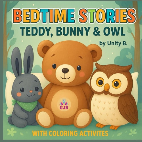 Bedtime Stories Teddy, Bunny & Owl - Short Bedtime Stories for Kids with Coloring Activity