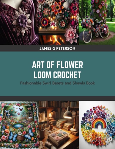 Art of Flower Loom Crochet Fashionable Swirl Berets and Shawls Book