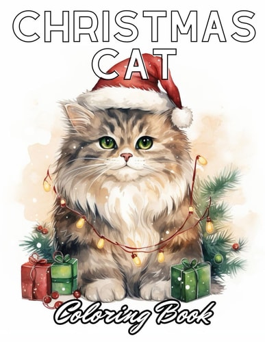 Christmas Cat Coloring Book High Quality +100 Beautiful Designs