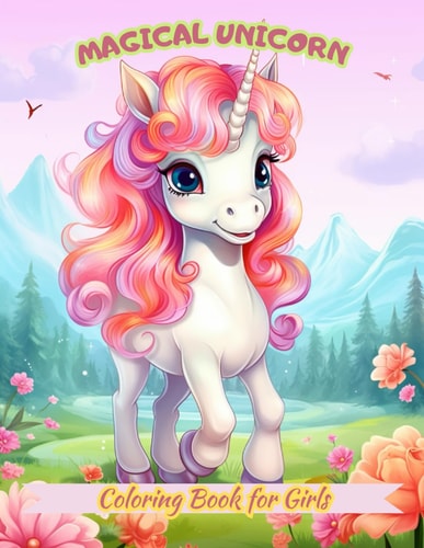 Magical Unicorn Coloring Book for Girls Ages 4-10 Girl Zone Arts and Crafts Relaxation
