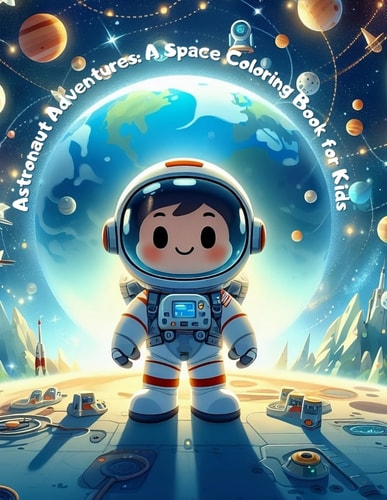 Astronaut Adventures A Space Coloring Book for Kids