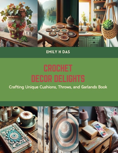 Crochet Decor Delights Crafting Unique Cushions, Throws, and Garlands Book