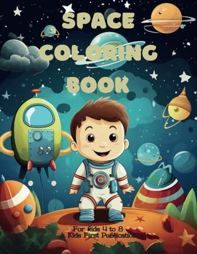 Space Coloring Book For Kids 4 - 8