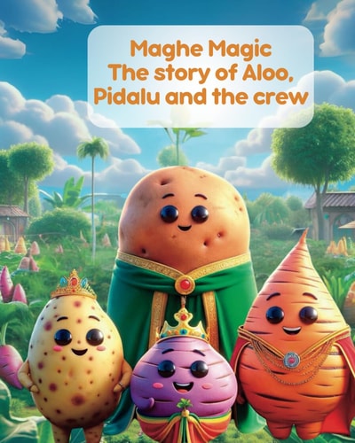 Maghe Magic The Enchanting Tale of Aloo, Pidalu, and Friends: Nepali Children's Story; Illustrated Story for Nepalese Children