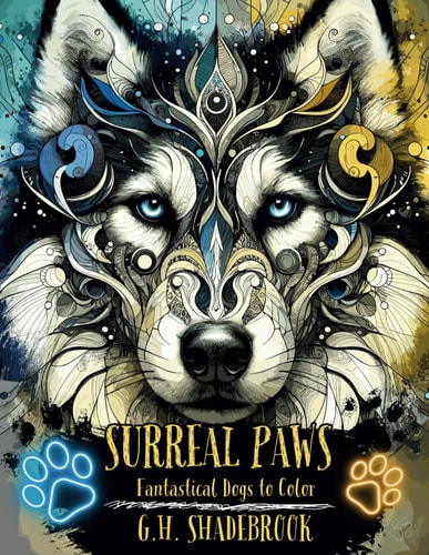 Surreal Paws Fantastical Dogs to Color