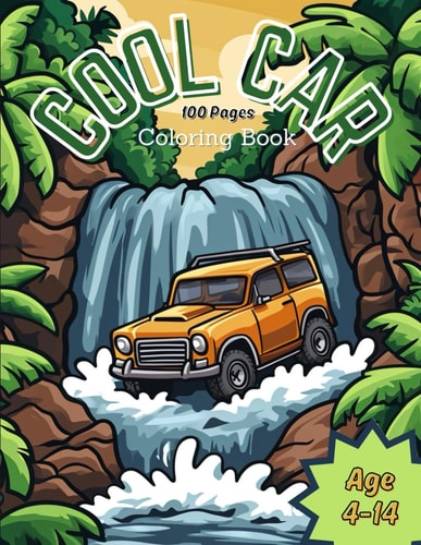 Cool Car Coloring Book