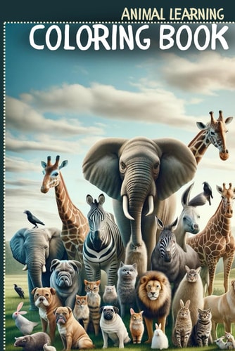 Animal World Coloring Book Animal Learning