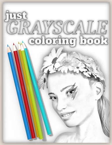 Just Grayscale Coloring Book