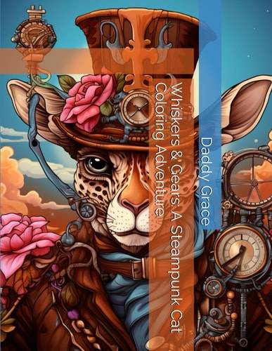 Whiskers & Gears A Steampunk Cat Coloring Adventure