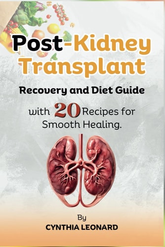 Post Kidney Transplant Recovery And Diet Guide With 20 Recipes For Smooth Healing.