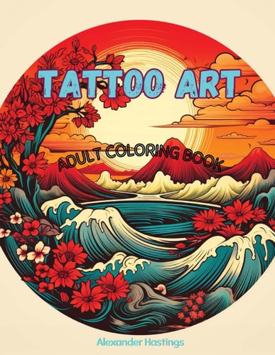 Tattoo Art Adult Coloring Book