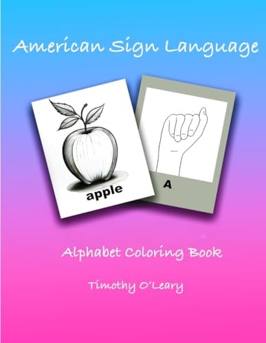 American Sign Language Alphabet Coloring Book