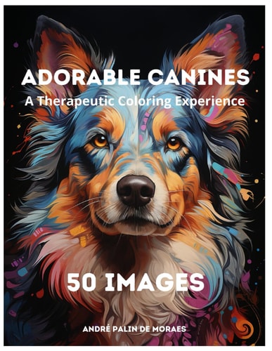 Adorable Canines A Therapeutic Coloring Experience