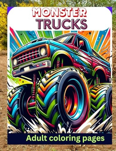 Monster Truck Adult Coloring Pages Monster Truck Coloring Page Bundle Unique Monster Truck Art for Relaxation and Fun 25 Monster Truck Designs