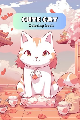 CUTE CAT Coloring Book Adorable Cartoon Cats and Kittens