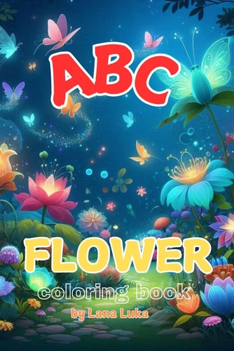 Flower ABC Coloring Book