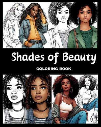 Shades of Beauty Coloring Book Mollie Bells Coloring