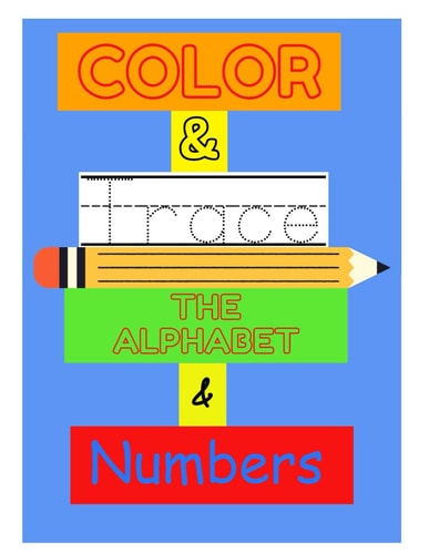 Color & Trace Alphabet and Numbers