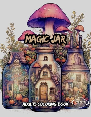 Magic Jar American Adults Coloring Book For Anxiety Relief and Relaxation