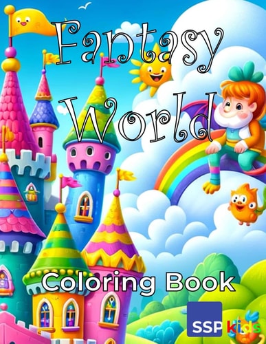 Fantasy Coloring Book For Kids Ages 4-8 (US Edition)