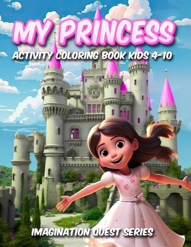 MyPrincess Activity Book For Kids Aged 4-10