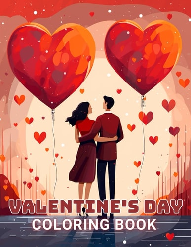 Valentine's Day Coloring Book High Quality +100 Adorable Designs