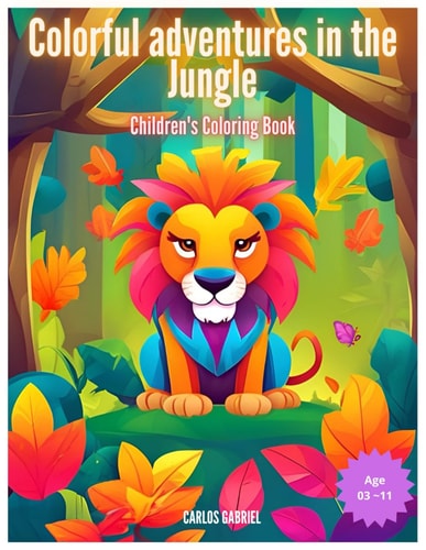 Colorful Adventures in the Jungle Children's Coloring Book