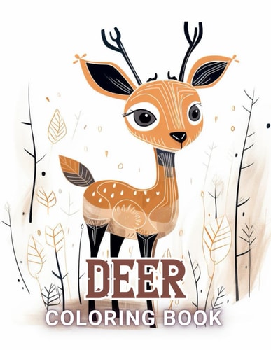 Deer Coloring Book High Quality +100 Beautiful Designs