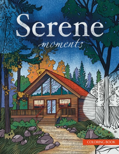 Serene Moments Coloring Book for Adults