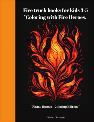 Fire Truck Books for Kids "Coloring with Fire Heroes. "Flame Heroes - Coloring Edition"