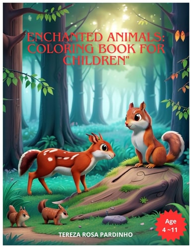 Enchanted Animals Coloring Book for Children