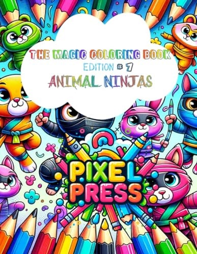 The Magic Coloring Book Animal Ninjas