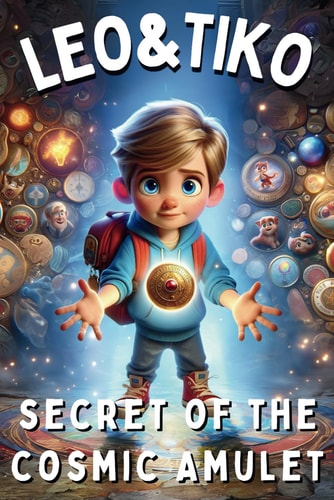 "Leo & Tiko's Quests" - Secret of The Cosmic Amulet Sea Tales and Magic Spells: Mysteries and Fantasy Storybook for Kids Ages 4-8 - A Journey of Independence with Dog Baxter, Friendship, Hidden Item Adventures