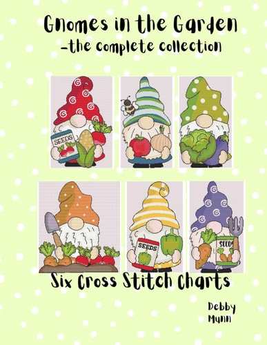 Gnomes In The Garden - The Complete Collection Six Cross Stitch Charts