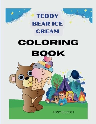 Teddy Bear Ice Cream Coloring Book