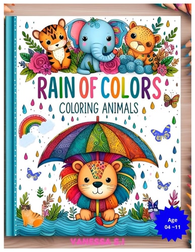 Rain of Colors Coloring Animals