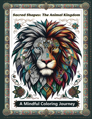 Sacred Shapes The Animal Kingdom Adult Coloring Book: Exploring Mystical Geometry and Nature's Wonders Through Artistic Coloring: A Mindful Journey to Calm and Creativity
