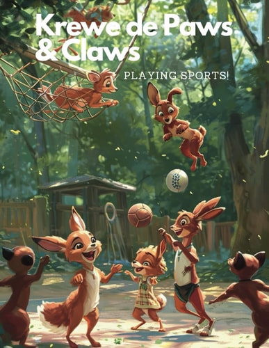 Krewe de Paws & Claws Playing Sports!: A Paw-some Coloring Adventure for Sports-loving Kids!