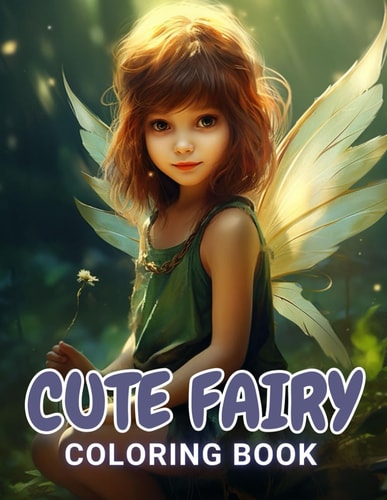 Cute Fairy Coloring Book for Kids 100+ Amazing Coloring Pages for All Ages