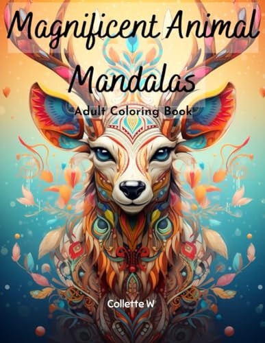 Magnificent Mandala Animals Adult Coloring Book