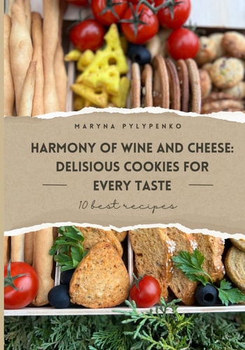 Harmony of Wine and Cheese Delicious Cookies for Every Taste: The Collection of 10 Best Savory Cookie Recipes with Different Types of Cheese, Herbs, Dried Tomatoes, Raisins, Nuts.
