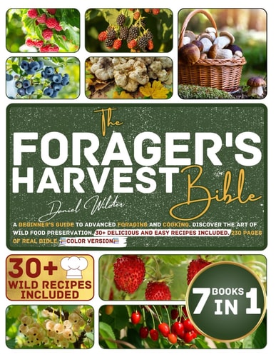 The Forager's Harvest Bible A Beginner's Guide to Advanced Foraging and Cooking. Discover the Art of Wild Food Preservation. 30+ Delicious and Easy Recipes Included. 230 Pages of Real Bible 7 Books in 1. Color Version!